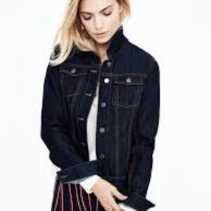 Banana Republic Dark Denim Jean Jacket, Size XS, With Stretch,‎ Staple Piece